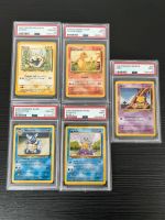 Pokémon PSA 10 First Edition Starter German / ENG Karten Nordrhein-Westfalen - Alsdorf Vorschau