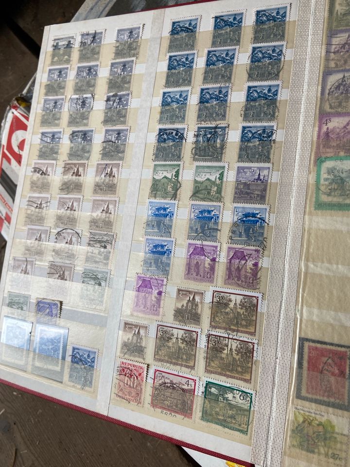 Riesige Briefmarkensammlung Konvolut Briefmarken alle gestempelt in Tröstau