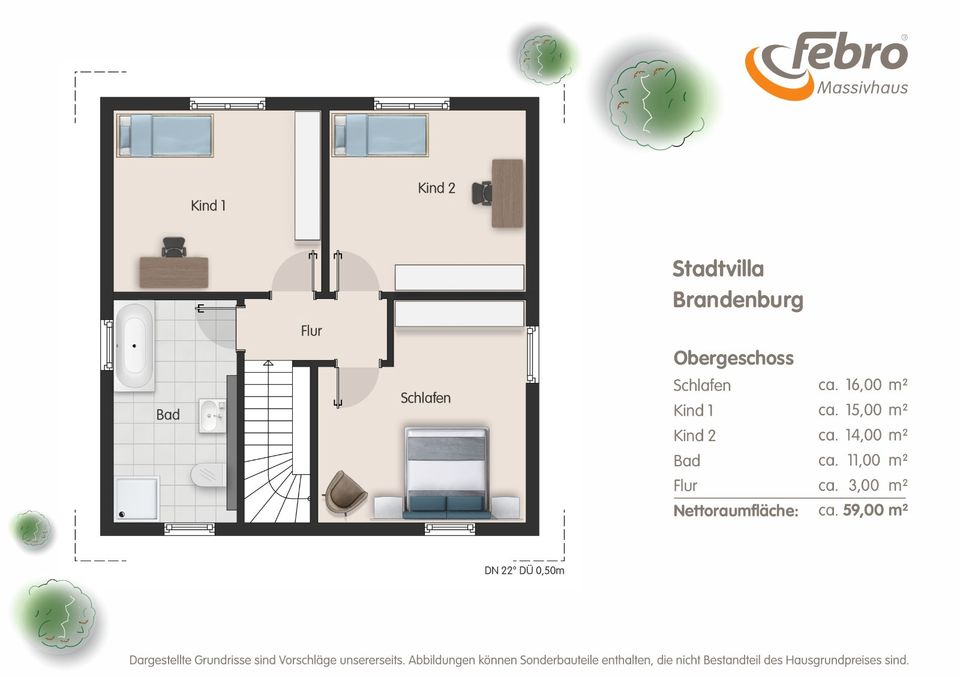 Sehr schönes Baugrundstück mit Stadtvilla südlich von Magdeburg in Sülzetal