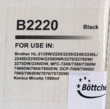 Toner B2220 schwarz (für Brother) TN-2220 NEU ungeöffnet in Sonthofen