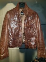 Lederjacke von Mefi Vintage Look Braun cognac Gr. 36 38 40 Hessen - Homberg (Efze) Vorschau