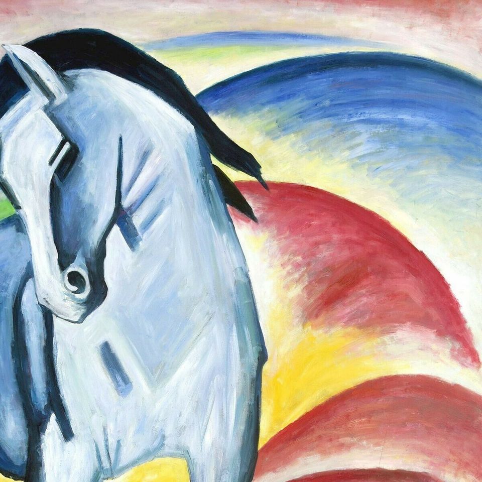 Franz Marc - Blaues Pferd p99039 120x180cm Ölbild handgemalt in Berlin