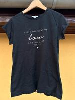 T-Shirt in schwarz - Love - Größe L Damen Amisu rundhals SEHR GUT Brandenburg - Potsdam Vorschau