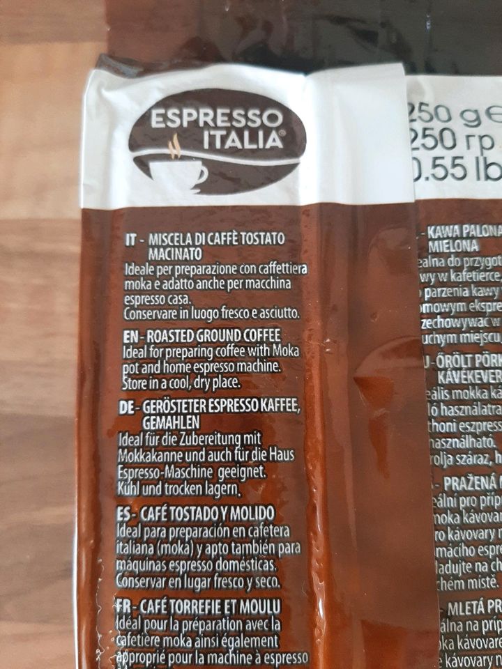 Italienischer Espresso Kaffee 250g Packungen in Wiesbaden