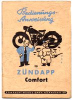 Zündapp Comfort Bedienungsanleitung Handbuch März 1953 original Baden-Württemberg - Schopfheim Vorschau