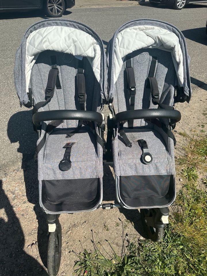 Zwillingskinderwagen Bugaboo grey classic in Hamburg