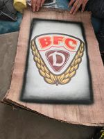 BFC Dynamo Logo auf original Papyrus mit Leuchtfarbe Berlin - Pankow Vorschau