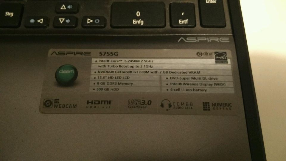 Acer Aspire 5755G Laptop in Hamburg