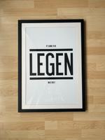 Gerahmtes Wandbild „Legendary“ – 70 x 50 cm – Dekoration Bayern - Würzburg Vorschau