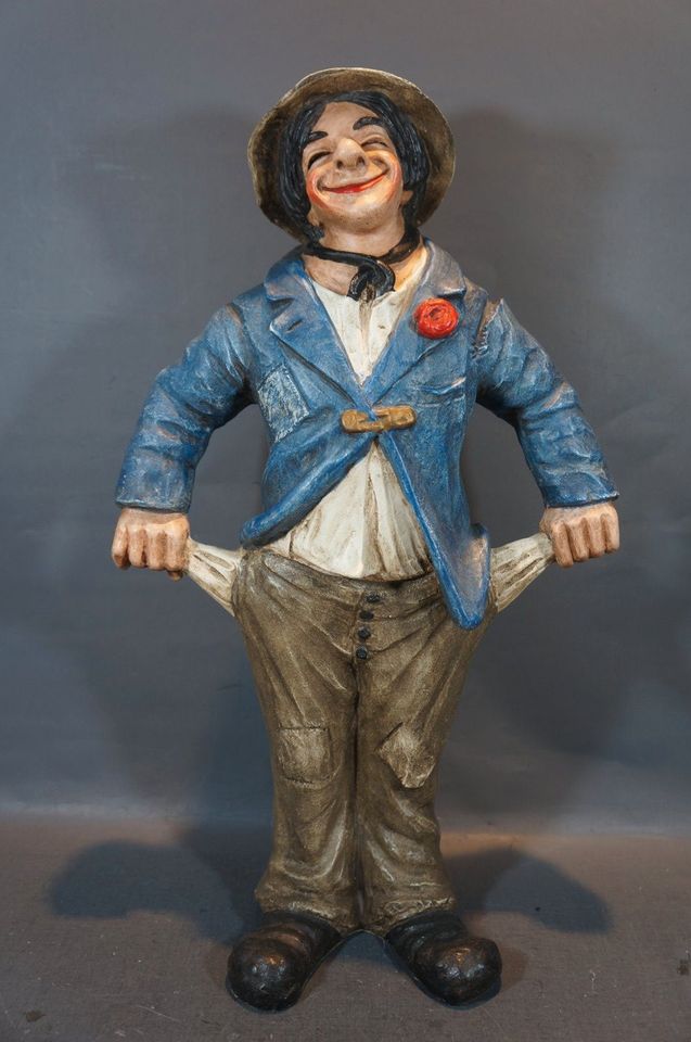 Vintage Clown Figur "Der Verschwender" H~50cm in Düsseldorf
