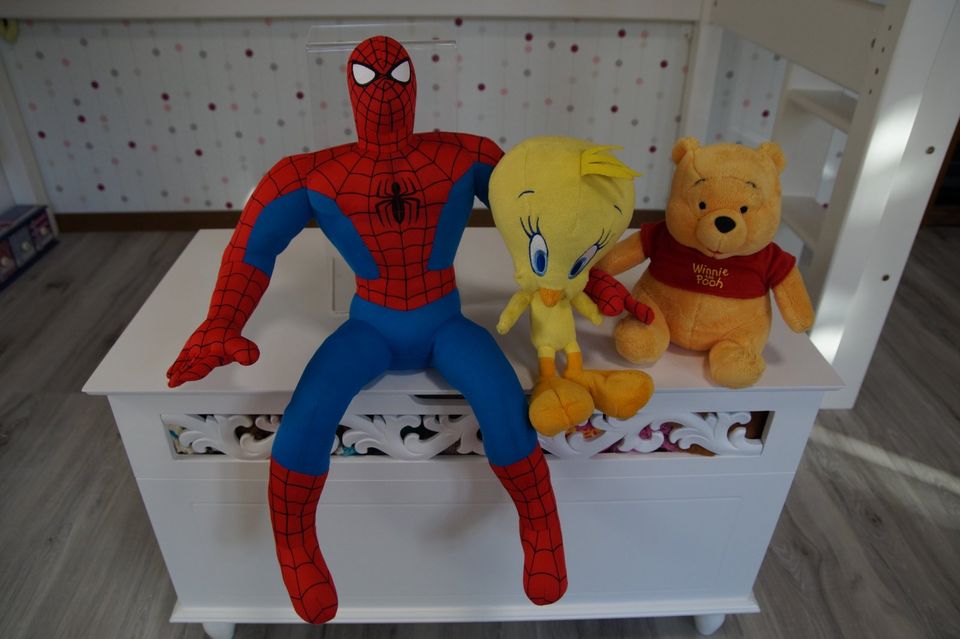 Stofftier Spiderman + Tweety + Winnie Pooh in Dortmund