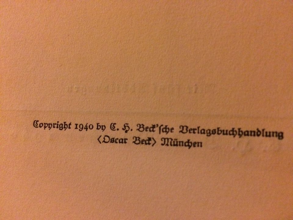 ADALBERT OEHLER - NIETSCHES MUTTER - MÜNCHEN 1940 - ANTIKES BUCH in Nettersheim