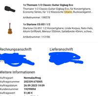 Thomann Kindergitarre  Gitarre mit Zubehör 3 Monate benutzt Baden-Württemberg - Schwäbisch Hall Vorschau