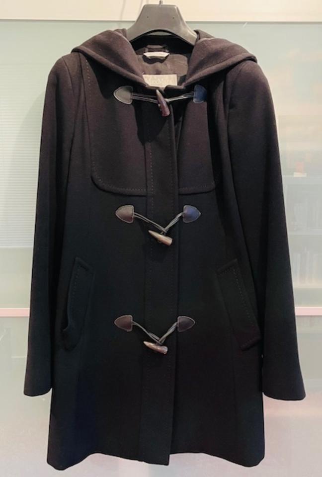 Max Mara Dufflegoat / Mantel in Schwarz, Gr. 38 / 42, Virgin Wool in Neusäß