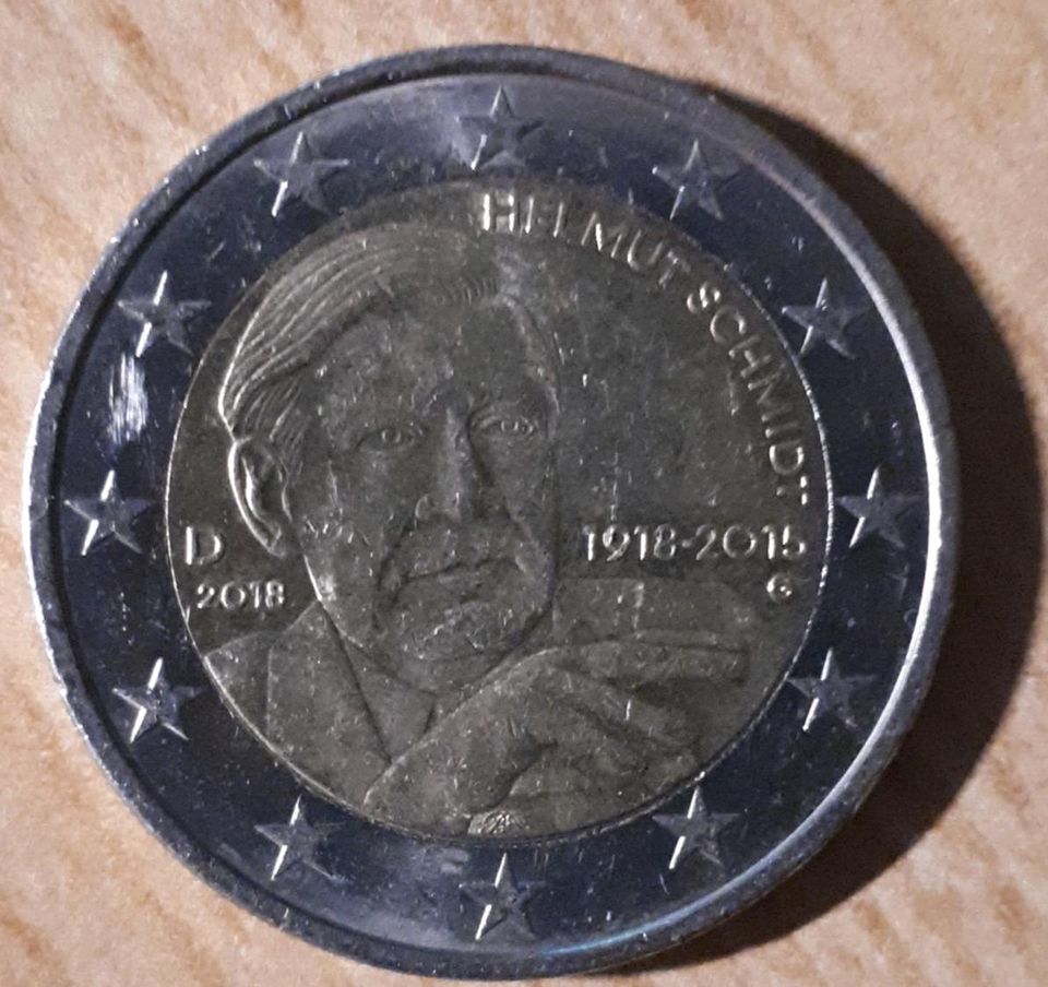 2 € MÜNZE HELMUT SCHMIDT in Zweibrücken