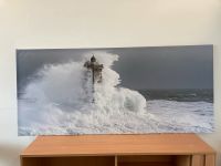 #A Ikea Wandbild 200 x 89 cm gerahmt Leuchtturm Meer Kunstdruck Sachsen - Burgstädt Vorschau