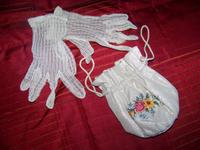 HOCHZEIT Accessoires Braut-Beutel bestickt + Braut-Handschuhe TOP Dresden - Räcknitz/Zschertnitz Vorschau