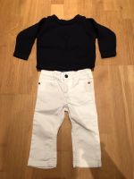 #705 Jacadi Set dunkelblau weiß Pullover Jeans 12m 74 NEUwertig Hessen - Taunusstein Vorschau