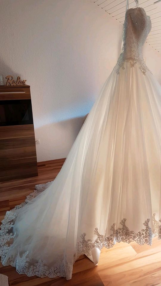 Brautkleid Spitze Ivory weiß Gr. M-L 38/40 in Nachrodt-Wiblingwerde