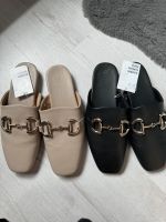 Zwei Paar Slipper, Größe 38, beige und schwarz neu mit Etikett Rheinland-Pfalz - Brachbach Vorschau