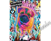 ♡POP ART Bild->Mops PUG°Streetart PUG Graffiti Streetart Berlin Friedrichshain-Kreuzberg - Friedrichshain Vorschau