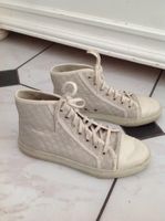 GUCCI Sneakers beige High GG Prägung Leder Gr 37,5 38 Nordrhein-Westfalen - Witten Vorschau