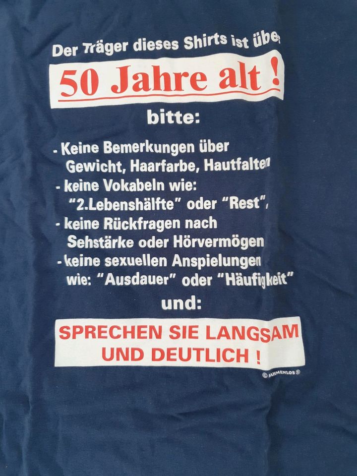 T-Shirt gr.M - 50.Geburtstag in Saarbrücken