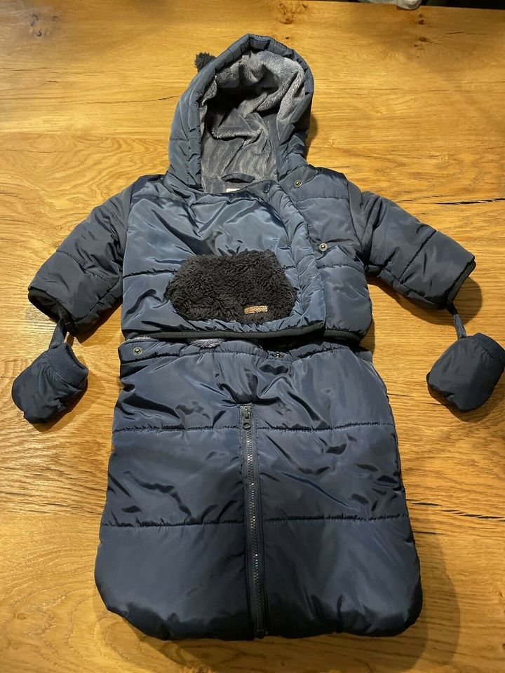 3 in 1 Fußsack, Winterjacke, Wintersack, Schneeanzug 60 cm in Höhenkirchen-Siegertsbrunn