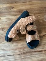 Dune London Sandalen Dad Sandals beige Leder 38 neuwertig Berlin - Wilmersdorf Vorschau