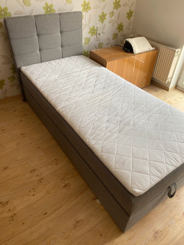 Boxspringbett Bett Einzelbett mit Bettkasten 90x200 in Wandlitz