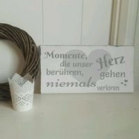 ❤Zauberhafte Holzdeko Spruchschilder im shabby chic style❤ Schleswig-Holstein - Ostenfeld (Husum) Vorschau