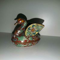 Cloisonne` Schmuck Dose / Pillendose in Vogelform Bayern - Baar-Ebenhausen Vorschau