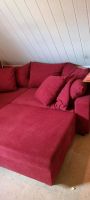 Sofa rot mit Kissen Niedersachsen - Osterode am Harz Vorschau