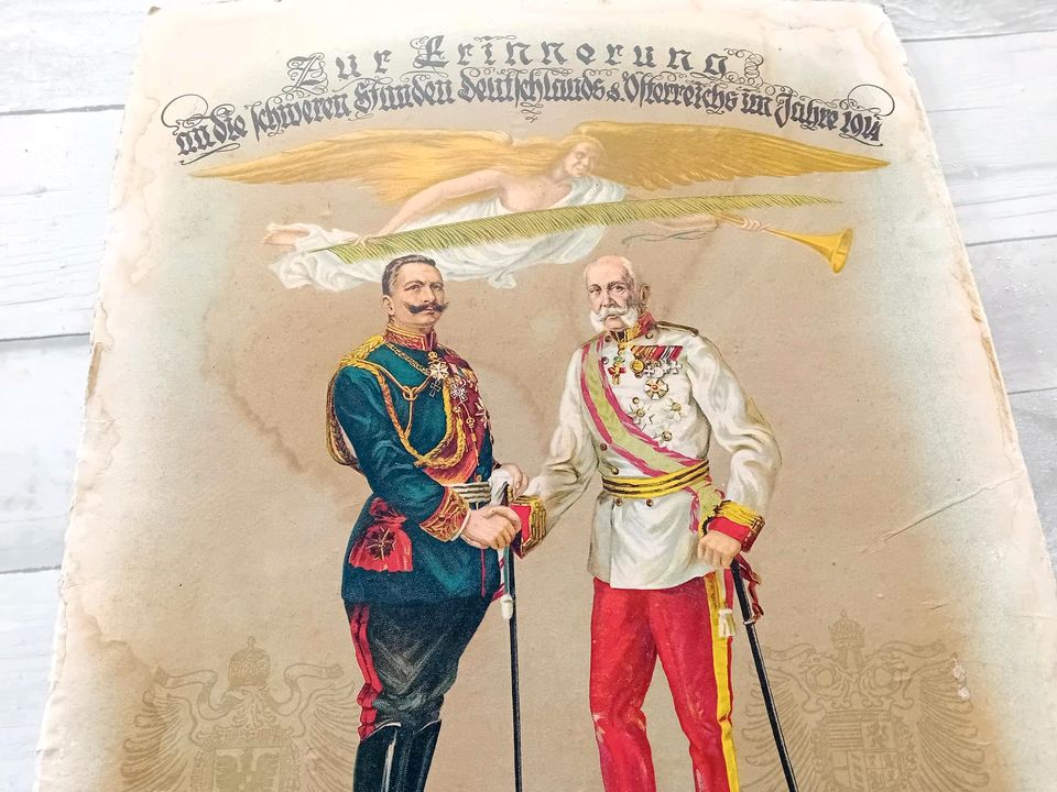 ⚠️Altes Poster,Plakat,Kriegserklärung 1914, 1. Weltkrieg,Deutschl in Cunewalde