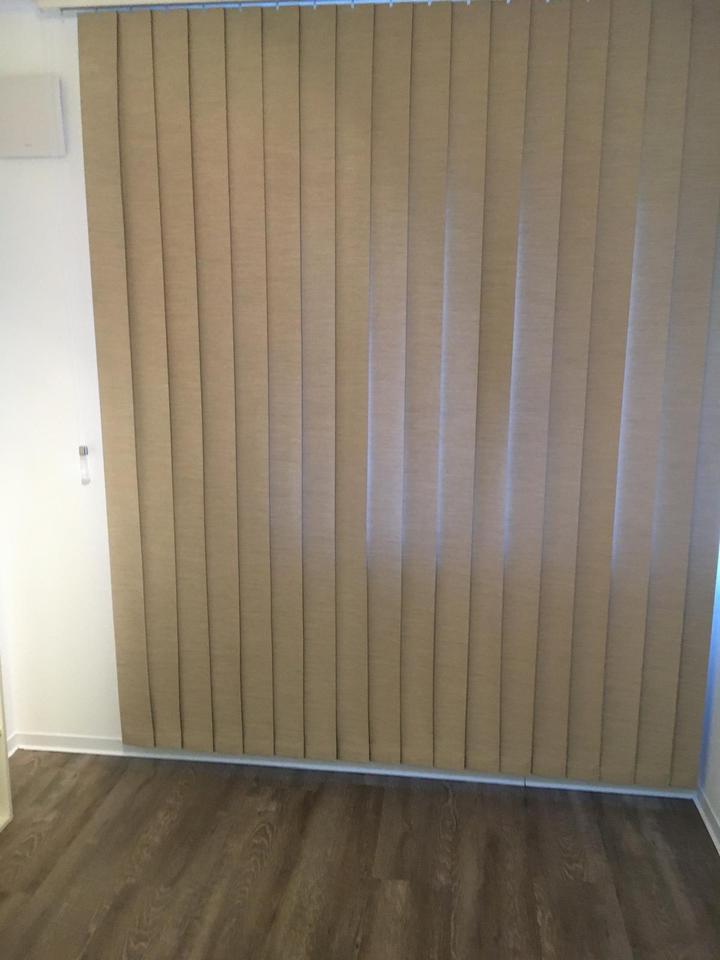 Hochwertiger Lamellen-Vorhang, verdunkelnd, 200x240 cm, beige in Rahden