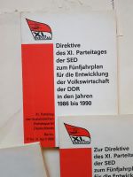 XI.Parteitag der SED 1986 Erich Honecker   3 Broschüren Sachsen - Frohburg Vorschau