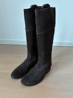 Vintage Lederstiefel Boots dunkelbraun Wildleder Nordrhein-Westfalen - Bergisch Gladbach Vorschau