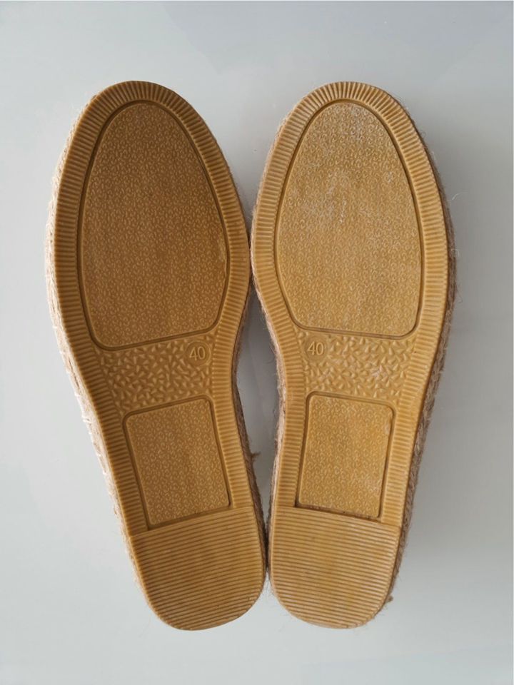 Espadrilles gold/creme NEU (Größe 40) in Hamm