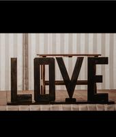 Schild/ Aufsteller „LOVE“ aus Holz / Hochzeit Deko - Verleih Bayern - Hirschaid Vorschau