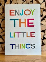 Kunstdruck „Enjoy the little things“ auf Rahmen Kinderzimmer Typo Nordrhein-Westfalen - Kevelaer Vorschau