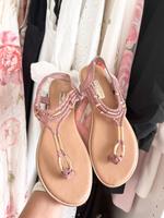 Primark Sandalen Schuhe viral Blogger beige rosa Rose Gold 36 Bayern - Hirschaid Vorschau