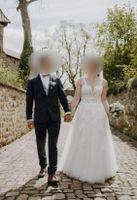 Brautkleid: Korsagenkleid mit blumigen Spitzenapplikationen Nordrhein-Westfalen - Blomberg Vorschau