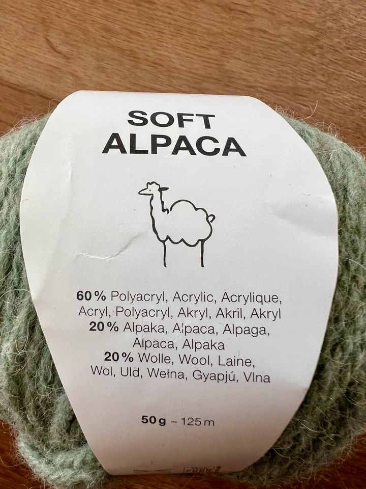 10 x Knäuel Soft Alpaca Wolle zum Stricken + Stricknadel NEU in Sassnitz