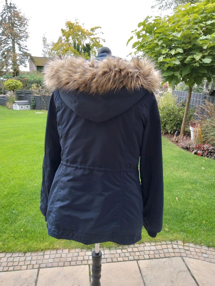 Abercrombie & Fitch Damen Parka Winterjacke Größe L blau pink in Friedrichsdorf