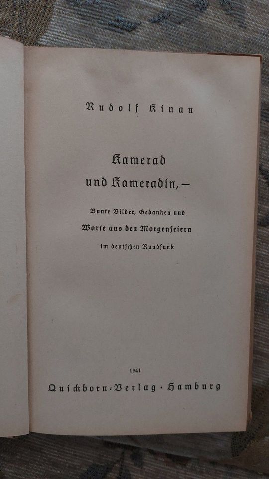 " Kamerad und Kameradin ", Rudolf  Kinau in Ilmenau