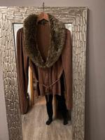 Strickjacke mit Kunstpelz braun Gr. 38 More&More Bayern - Amberg Vorschau
