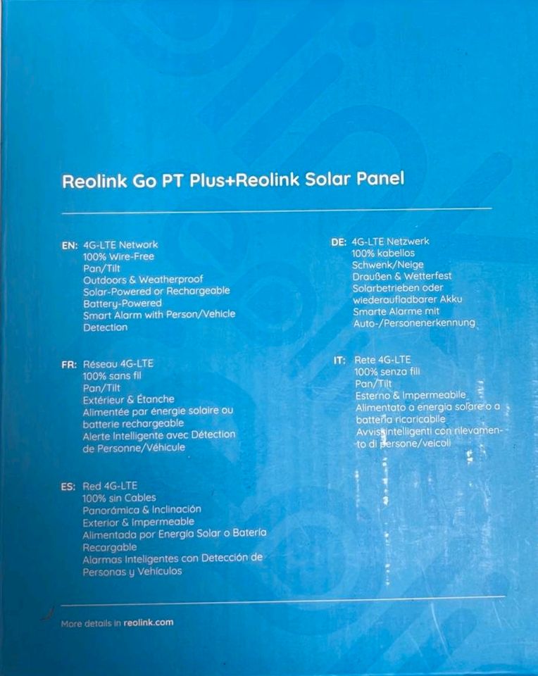 REOLINK Go PT Plus mit Solarpanel :: Überwachungskamera in Düsseldorf