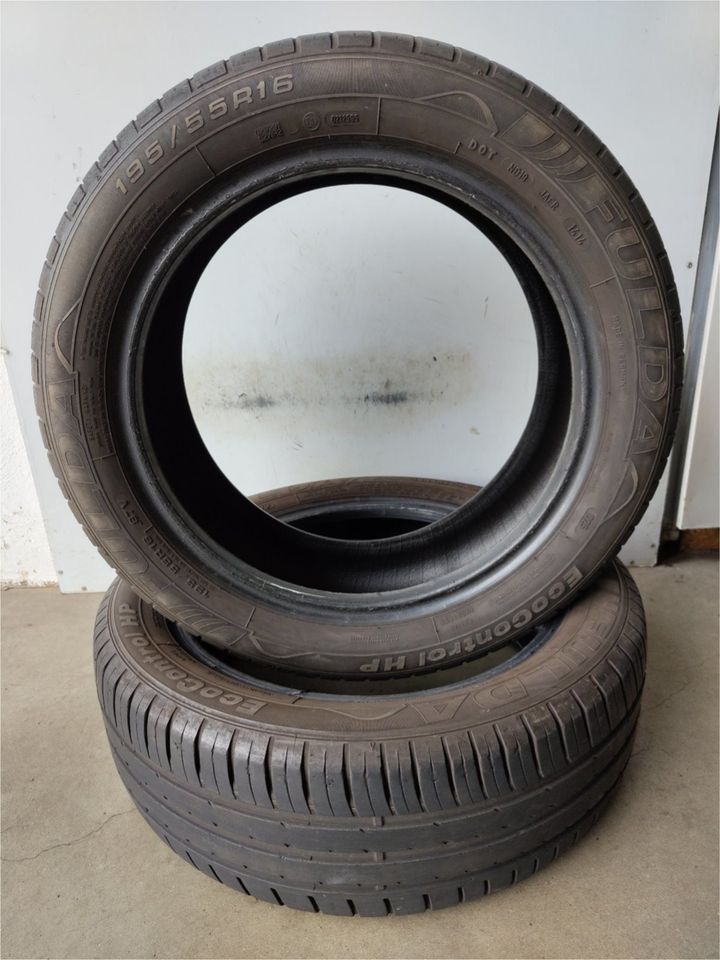 2 x Fulda EcoControl HP 195/55 R16 87V SOMMERREIFEN in Kall