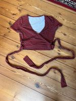 Vintage red/black houndstooth crop top XS Berlin - Neukölln Vorschau