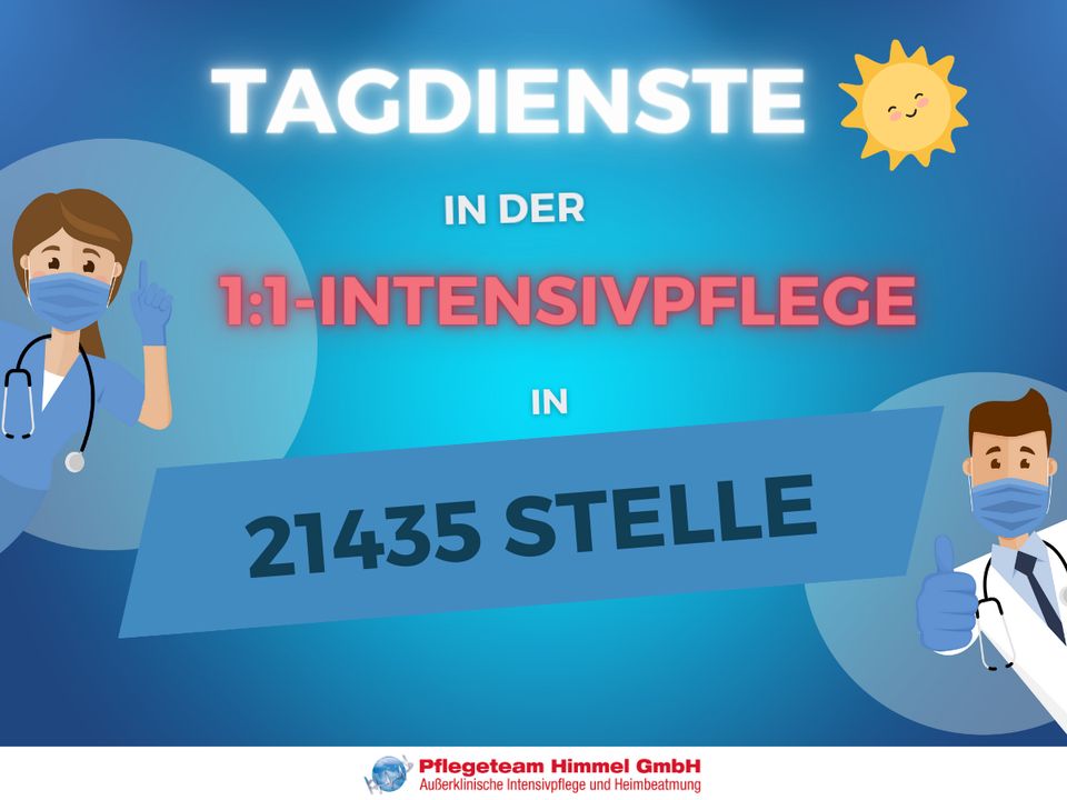 Exam. Altenpfleger:in oder Krankenpfleger:in, 1:1-Betreuung, 21435 Stelle in Stelle